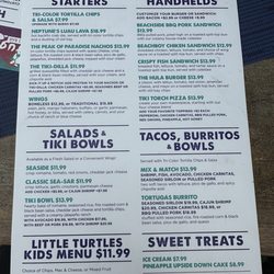 Updated menu - food