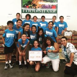 Camp Helping Hands - Food Share - teen campers learning about food banks and how they serve to make our community better!