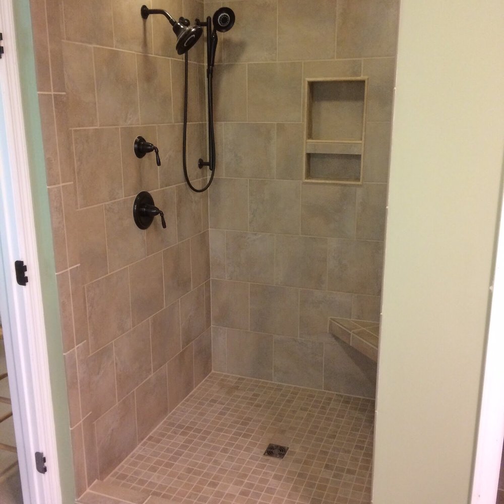 Cultured Creations - Ceramic tile shower. - General Contractors Near Me - Columbia, South Carolina