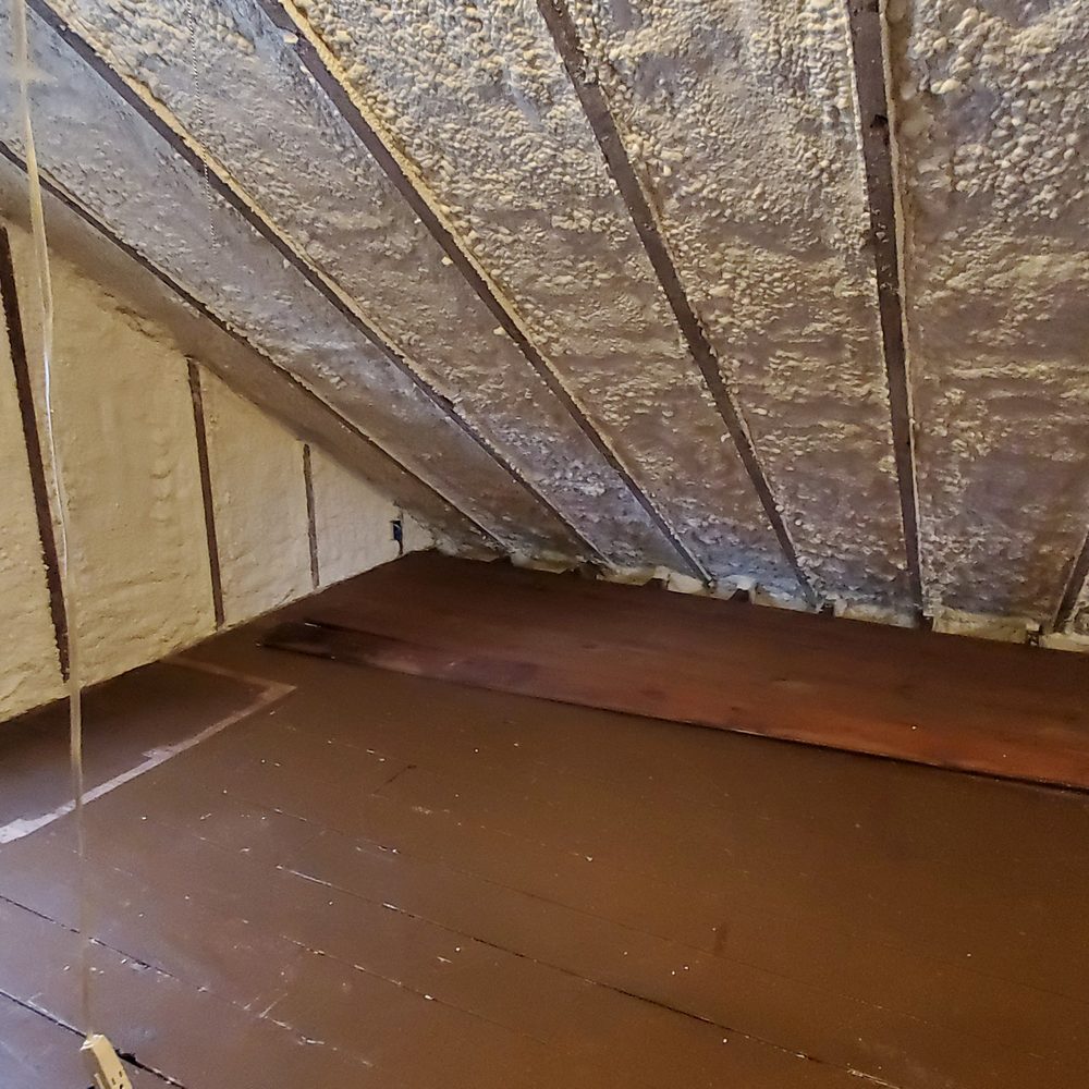 New England Performance Insulation - After Closed Cell Ins Applied - Insulation Installation Near Me - Milford, Connecticut