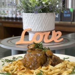 1st Street Cafe - Just one of our delicious dinner features!!   Come see us Monday Nights for Dinner!