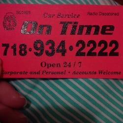 On Time Car Service - They take reservations
