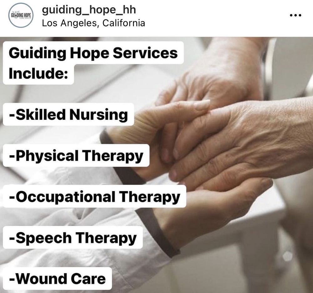 GUIDING HOPE HOME HEALTH Updated June 2024 12500 Riverside Dr, San