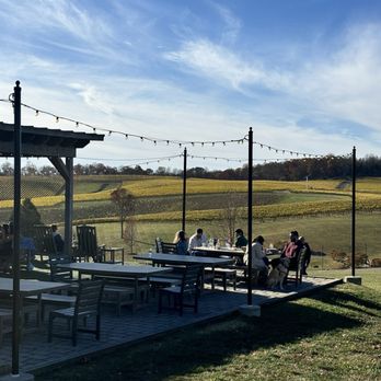 Stone Tower Winery - Overlooking the vine rows, outdoor seating - Wineries Near Me - Leesburg, Virginia Stone Tower Winery - Overlooking the vine rows, outdoor seating - Wineries Near Me - Leesburg, Virginia