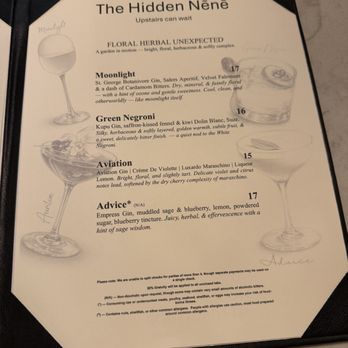 The Hidden Nene - Menu - Cocktail Bars Near Me - Hilo, Hawaii The Hidden Nene - Menu - Cocktail Bars Near Me - Hilo, Hawaii