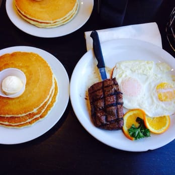 Stacks Pancake House - Steak and eggs comes with two pancakes - Breakfast & Brunch Near Me - Dana Point, California