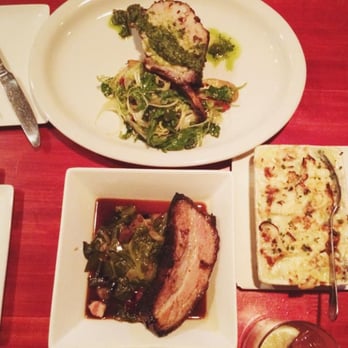 Salty Sow - Candied Pork Belly, Pork Chop,
Cauliflower & Wild Rice Casserole - American Near Me - Austin, Texas Salty Sow - Candied Pork Belly, Pork Chop,
Cauliflower & Wild Rice Casserole - American Near Me - Austin, Texas
