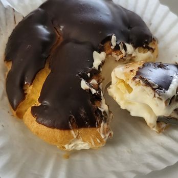 Sandra Kay's - Light fluffy cream (their large eclair) - Bakeries Near Me - Stevensville, Michigan Sandra Kay's - Light fluffy cream (their large eclair) - Bakeries Near Me - Stevensville, Michigan