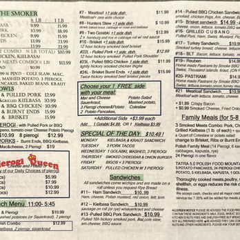 Belvedere - Menu - Polish Near Me - East Windsor, Connecticut