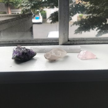 Forager Vintage - Crystals (amethyst, clear quartz, rose quartz, selenite) - Used, Vintage & Consignment Near Me - Beaverton, Oregon Forager Vintage - Crystals (amethyst, clear quartz, rose quartz, selenite) - Used, Vintage & Consignment Near Me - Beaverton, Oregon