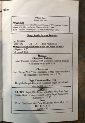 Menu photo 5 Diggs Pizza Boise, ID