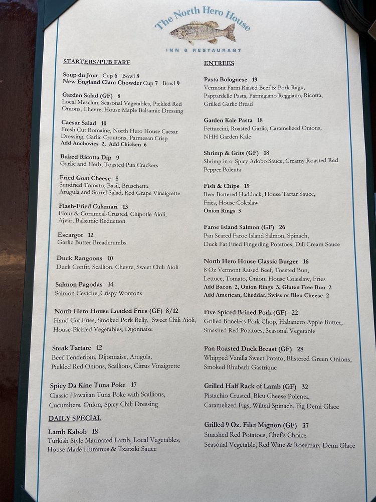 NORTH HERO HOUSE INN & RESTAURANT 64 Photos & 70 Reviews 3643 US