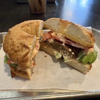 HaleLife Bakery - Build your own bagel - plain, smoked Gouda, tomato, avocado, sausage, spicy mayo - Vegan Near Me - Tampa, Florida HaleLife Bakery - Build your own bagel - plain, smoked Gouda, tomato, avocado, sausage, spicy mayo - Vegan Near Me - Tampa, Florida