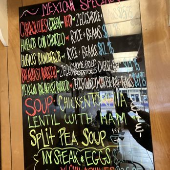 Marti's Place - Menu hanging on the wall #1 - Breakfast & Brunch Near Me - Alameda, California