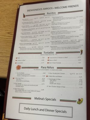 Menu photo 4 Melina's Mexican Restaurant Blackfoot, ID Menu photo 4 Melina's Mexican Restaurant Blackfoot, ID