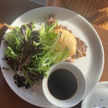 The Porch - Beef Dip with Gluten Free Bun and Side Salad $16 - Pizza Near Me - Upper St Clair, Pennsylvania