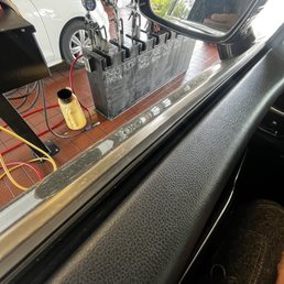 Comfortably sitting in my car waiting