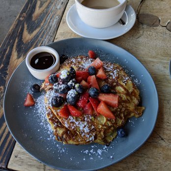 Fratelli Cafe - The special -- croissant French toast with berries. It looks and tastes amazing. - Coffee & Tea Near Me - Los Angeles, California Fratelli Cafe - The special -- croissant French toast with berries. It looks and tastes amazing. - Coffee & Tea Near Me - Los Angeles, California