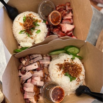 Baos Hog - Char siu rice and Roasted pork with Roast Pork Rice - Chinese Near Me - Garden Grove, California Baos Hog - Char siu rice and Roasted pork with Roast Pork Rice - Chinese Near Me - Garden Grove, California