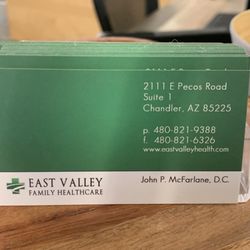 East Valley Family Healthcare - SE of Cooper and Pecos 01/25 near Circle K