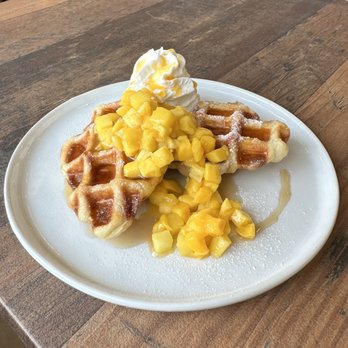 Cafe Soul Cups - Mango croffle - Coffee & Tea Near Me - Cary, North Carolina