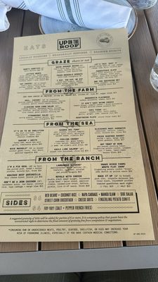 Menu photo 5 UP On The Roof Anderson, SC