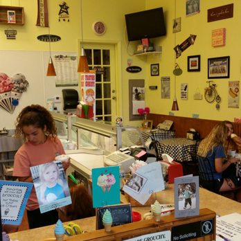 3 Dips Ice Cream Shoppe - two people sitting at the counter - Ice Cream & Frozen Yogurt Near Me - Miamisburg, Ohio