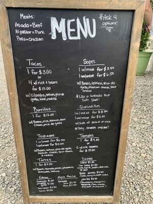 Menu photo 6 Yabes Taco Truck Forks, WA
