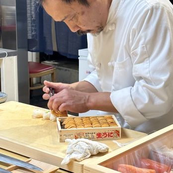 Fujiwara Omakase - Chef hard at work - Sushi Bars Near Me - Bellevue, Washington Fujiwara Omakase - Chef hard at work - Sushi Bars Near Me - Bellevue, Washington