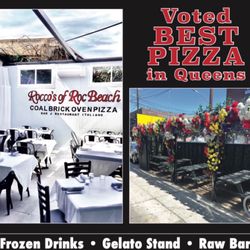 Rocco’s of Roc Beach - ROCCO 'S OF ROC BEACH outdoor dinning space and seating .