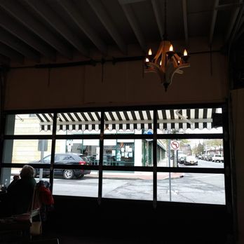Tula Kitchen - Garage Door window opens for out side seating in warm weather - Vegan Near Me - Bay Shore, New York