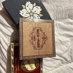 Torrance Antique Street Faire - Awesome cigar boxes $2 each! I plan to make into purses for a fun project