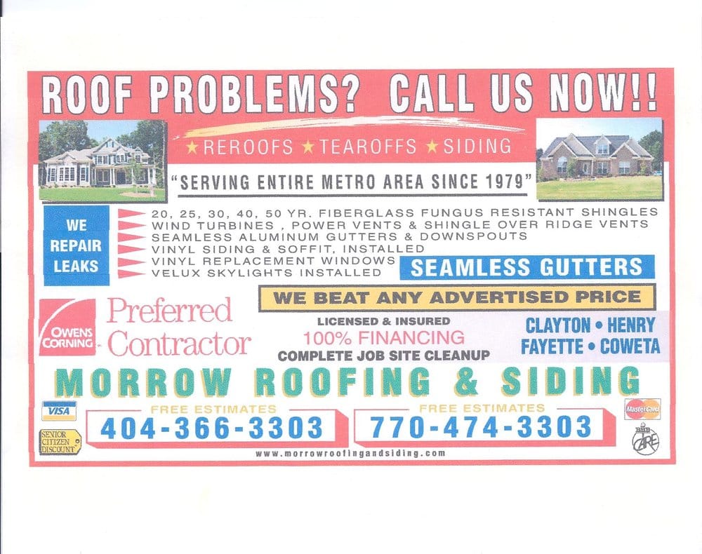 Slide of Morrow Roofing & Seamless Gutters