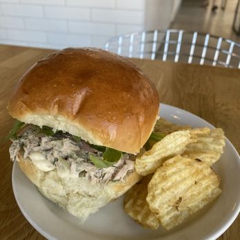 District Cafe & Bakery - Tuna Fish and Chips - Cafes Near Me - Edmonton, Alberta