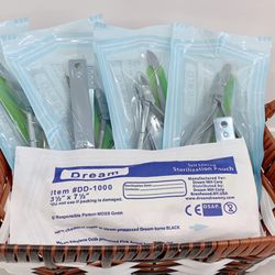 I.C Dream Nail and Spa - All our tools are cleaned and placed in sterilization pouches to ensure that they remain sterile until their next use.