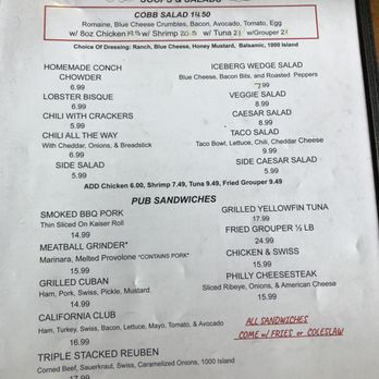No Name Pub - Menu - American Near Me - Big Pine Key, Florida No Name Pub - Menu - American Near Me - Big Pine Key, Florida