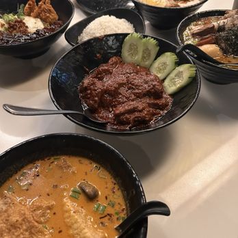 Food Terminal - Tofu curry on bottom left - Malaysian Near Me - Chamblee, Georgia