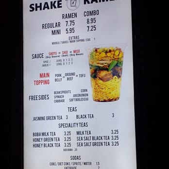 Shake Ramen - Menu - Food Trucks Near Me - Hawthorne, California Shake Ramen - Menu - Food Trucks Near Me - Hawthorne, California