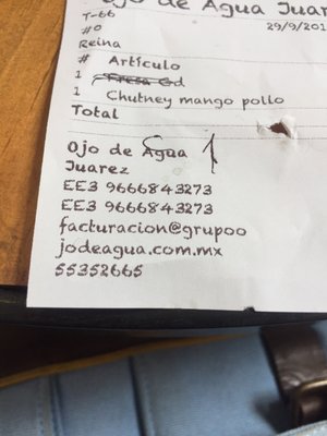 Menu photo 4 Ojo de Agua México, D.F., DIF Menu photo 4 Ojo de Agua México, D.F., DIF
