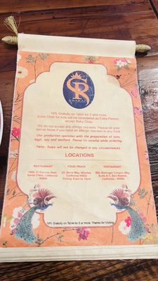Menu photo 2 Swaraj India Santa Clara, CA Menu photo 2 Swaraj India Santa Clara, CA