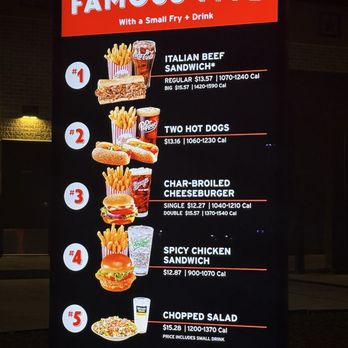 Portillo's Willowbrook - Combo Menu - Burgers Near Me - Houston, Texas