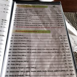 Restaurante Pitangueiras - Menu