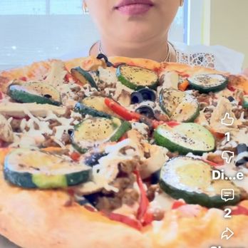 Loving Hut - Pizza  follow me to Vivian's vegan  channel - Vegan Near Me - Arlington, Texas