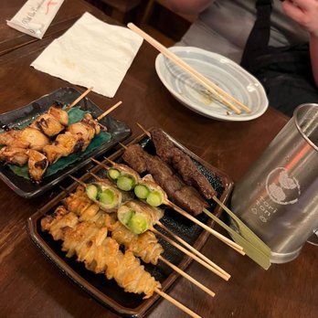 Tori Ton - some skewers but we already ate some food before photos, ops! - Izakaya Near Me - Honolulu, Hawaii