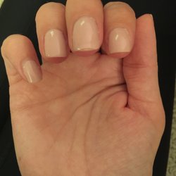 Vivid Nails & Spa - Shellac "mani" 4 days later. Peeling in multiple spots.