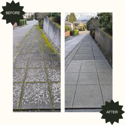 Sunco Window Cleaning - BEFORE & AFTER power washing