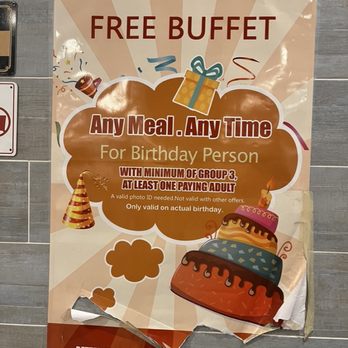Paradise Buffet - free birthday buffet - Buffets Near Me - Montebello, California Paradise Buffet - free birthday buffet - Buffets Near Me - Montebello, California