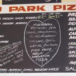 Emu Park Pizza - Menu