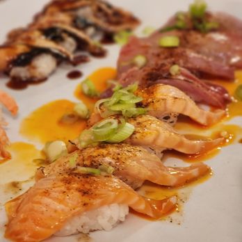 Meiga Sushi - Cajun Salmon - Sushi Bars Near Me - San Bernardino, California