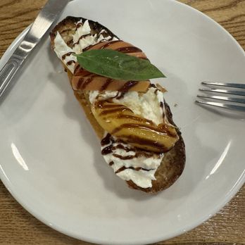 Twelve08 - Buratta, peach  + toast with flaky sea salt - Pizza Near Me - Cincinnati, Ohio